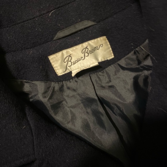 Wool Navy Pea Coat - Picture 5 of 5